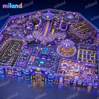 Equipo de Juegos Interior Comercial de 1000 a 2000 m², Centro de Juegos de Aventura de Múltiples Niveles para Entretenimiento Familiar