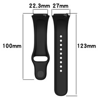 Smartwatch 20mm Gummi-Sportarmband mit Druckverschluss und Sport-Loop-Design für Redmi Watch 3 Active Mode & Luxus