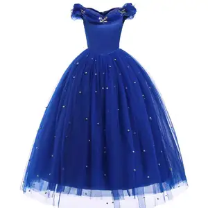 2024 Nieuwe Cosplay Kinderkostuum Toneelvoorstelling Kids Cosplay Prinses Frock Design Parel Kralen Vlinder Meisjes Jurk