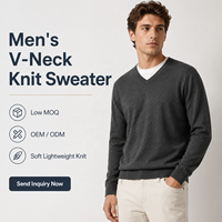 Pull en tricot classique pour homme, col en V, couleur unie, minimaliste, doux, à mailles fines, pull-over, polyvalent, essentiel, tricot pour homme