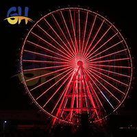 Fabricant de manèges de parc d'attractions de 65m Grande roue d'attraction foraine à vendre