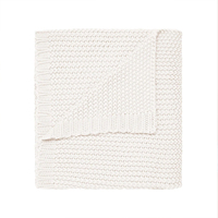 2025 personnalisé luxe bébé couverture 100% coton Super doux rayé tricoté Offre Spéciale nouveau-né literie