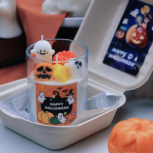 Nuevas Velas Decorativas de Halloween con Diseño Único de Calabaza Fantasma, Hechas a Mano, de Alta Calidad, Estéticas y Creativas para Decoración de Bares en Celebraciones Espeluznantes - Product Image 4