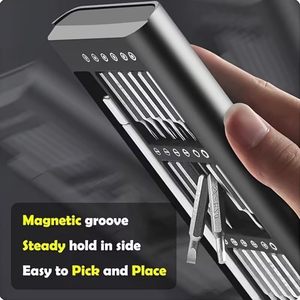 25-in-1 Professional Magnetic Mini DIY OEM Repair Tool Kit Aluminum Plastic Small Precision <b>Screwdriver</b> Set for Computer Phone - Product Image 3