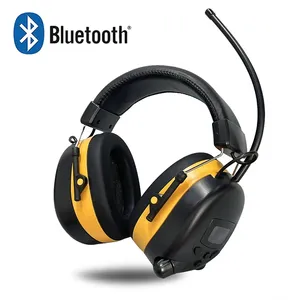 <span class=keywords><strong>Casque</strong></span> de protection auditive <span class=keywords><strong>Bluetooth</strong></span> 5.3 amélioré avec radio FM/AM Cache-oreilles de sécurité NRR 25dB pour la tonte, les ateliers - Product Image 2
