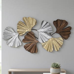 Arte Decorativo Moderno Art Deco, Retrato Grande Galvanizado en Oro, Hecho en India, Arte de Pared de Aluminio Fundido, Decoración para Sala de Estar y Dormitorio - Product Image 3