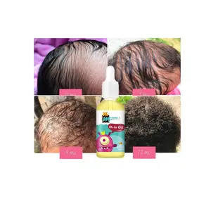 Formula naturale ad assorbimento rapido che mantiene liscio e morbido olio per la riparazione dei capelli del bambino personalizzato per capelli neri per bambini