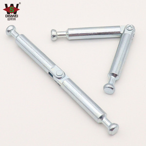 Barra de conexión plegable de doble cabezal Disiwei de 84 mm, chapada en zinc, para conector de puerta de armario y muebles - Product Image 1