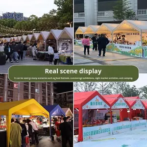 Tente de protection solaire extérieure, <span class=keywords><strong>abri</strong></span> de pluie, structure en acier galvanisé épaissi, tissu Oxford, pour maison, parking, marché, stand - Product Image 2