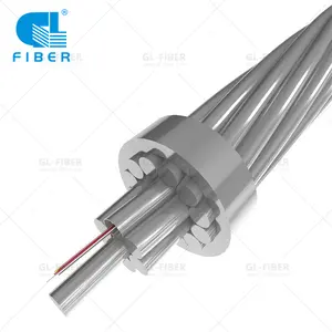 Overhead line OPGW fiber optical cable 33KV stainless steel tube electric power line