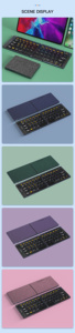 Ultra-Mỏng Không Dây Hai-Gấp Bàn Phím Nhỏ Bt Bàn Phím Không Dây Có Thể Gập Lại Cho Máy Tính Bảng PC - Product Image 6