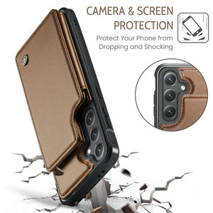 2025 produits de livraison directe pour <span class=keywords><strong>Samsung</strong></span> S25 ultra S24 FE S23 S22 S21 étui portefeuille RFID cuir de téléphone portable pour <span class=keywords><strong>Samsung</strong></span> S24 FE étui - Product Image 5