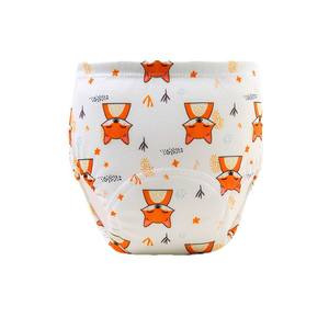 Pantalon de <span class=keywords><strong>couche</strong></span> en tissu pour enfants Formation de bébé et <span class=keywords><strong>couche</strong></span> de toilette <span class=keywords><strong>lavable</strong></span> avec du coton écologique pour l'apprentissage et le confort - Product Image 5