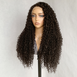 Nuova <span class=keywords><strong>Parrucca</strong></span> Frontale in Pizzo HD Senza Colla, Capelli Sintetici <span class=keywords><strong>Afro</strong></span> Ricci Lunghi per Donne di Colore, <span class=keywords><strong>Parrucca</strong></span> Frontale in Pizzo 13*4 - Product Image 3