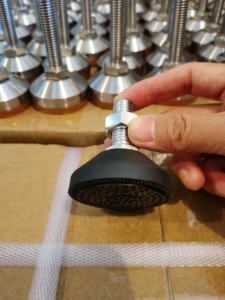 <span class=keywords><strong>Pieds</strong></span> de réglage réglables en acier inoxydable, personnalisés, zingués, pour mobilier d'hôpital et d'extérieur, qualité industrielle supérieure - Product Image 4