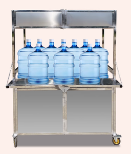 รถเข็นอเนกประสงค์พับได้อเนกประสงค์สำหรับใส่ในตลาดอาหารเช้าเครื่องดื่มไอศกรีมเย็นๆเครื่องดื่มรวดเร็วสามารถเคลื่อนย้ายได้ - Product Image 3