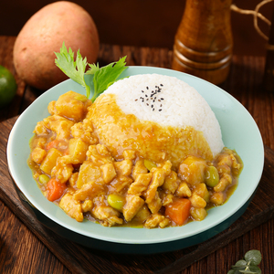 Poulet tendre sauté aux épices aromatiques <span class=keywords><strong>au</strong></span> curry, paquet de 10 kg, pour <span class=keywords><strong>micro</strong></span>-ondes, surgelé rapidement pour un service pratique - Product Image 3