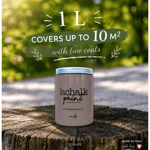 15 taupe 1lt LaChalk the evolution of <b>chalk</b> paint Where <b>chalk</b> meets resin: Hybrid <b>Chalk</b> Resin Paint made in Italy - Product Image 2