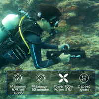 Scooter sous-marin, propulseur sous-marin montable sur SUP, kayak, hélice, batterie 97,7 Wh, autonomie 70 minutes, équipement de sports nautiques