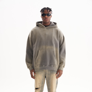 500gsm Boxy cắt thời trang dạo phố quần áo in ấn Mens quá khổ thêu hoodie tùy chỉnh không có chuỗi hoodie cho mùa đông mặc - Product Image 1