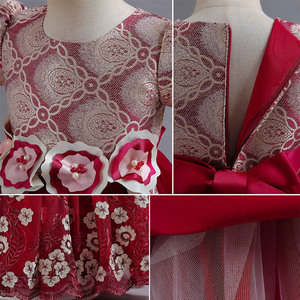 Abito da Cerimonia per Bambine 2021, Vestito da Sera Formale per Feste di Matrimonio, Abito da Principessa per Natale e Compleanno - Product Image 6