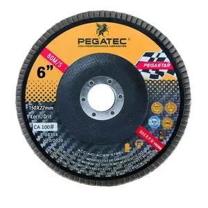 PEGATEC 150X22mm Steel Polishing Flap Disc Abrasives