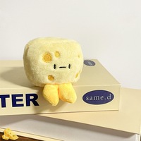 Peluche en forme de fromage 10 cm, figurine originale de célébrité internet, jouet créatif, cadeau, porte-clés, décoration à suspendre pour sac à dos