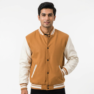 Nouvelle conception, veste bomber pour homme grande taille, patchs personnalisés, broderie de logo, veste varsity pour homme - Product Image 1