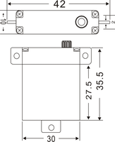Micro-servo numérique JX 5,8 kg à couple élevé PDI-2105MG pour drone FPV, UAV, avion RC à voilure fixe, accessoires, engrenage métallique, fabrication OEM