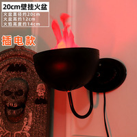 Feu de camp brasero lanterne Halloween Simulation flamme lampe feu poêle électronique rétro décoration mariage feu accessoire