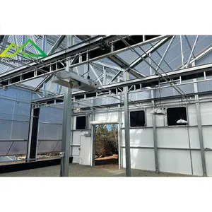 single/multi span greenhouse galvanized steel structure for sale plants 650w led grow light for medical plant