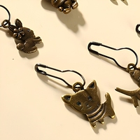 Épingles de comptage rondes pour tricot, motif dessin animé, avec boucle anti-déclenchement, pour tricot DIY, outils de tricot personnalisés