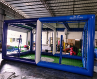 Arène de football gonflable robuste pour l'entraînement des drones, grande arène de football gonflable pour drones avec filet de sécurité pour compétition en extérieur