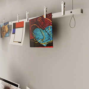 Prateleira Suspensa para Exibição de Fotos com Clipe de Metal, Suporte para Exibição de Mercadorias em Galerias - Product Image 3