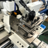 TENAKS Kleine Tischdrehmaschine CZ1440G/1, automatische horizontale Metalldrehmaschine, hochpräzise, multifunktional, für Metalldreharbeiten geeignet