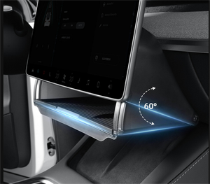 Accesorios Interiores de Alta Gama, <span class=keywords><strong>Caja</strong></span> de Almacenamiento Debajo de la Pantalla, Material ABS, para Tesla Modelo Y 2021-2024, Legacy Berlin, Fácil de Cerrar - Product Image 4