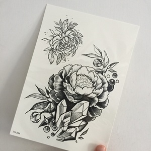 Flores de loto medio <span class=keywords><strong>brazo</strong></span> <span class=keywords><strong>chica</strong></span> impermeable <span class=keywords><strong>tatuaje</strong></span> temporal de impresión de transferencia etiqueta engomada del cuerpo de - Product Image 3
