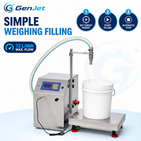 Machine de remplissage et de pesage automatique GenJet de 72 litres par minute pour lessive, liquide vaisselle et produits nettoyants