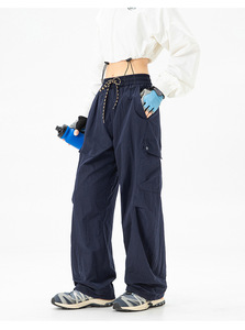 Pantalones <span class=keywords><strong>de</strong></span> Senderismo Casuales para Hombre SANDBANK TRIBE, Corte Regular, Cintura con Cordón Elástico, Estilo Urbano, Resistentes al Viento, 100% Nailon Metálico - Product Image 3