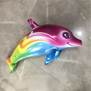 Divertido Delfín Inflable de 85cm, Juguete Acuático Colorido para Niños, Juego Interior y Exterior - Product Image 1