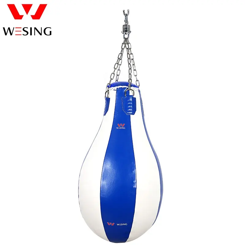 Wesing-حقيبة الملاكمة, حقيبة اللكم متينة اللون الأزرق والأحمر للاستخدام أثناء ممارسة الرياضة