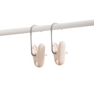 Multifunctional Plastic <b>Hat</b> Clips White And <b>Light</b> Pink U Shape Wardrobe Storage Hooks For Clothes And <b>Hats</b> - Product Image 5