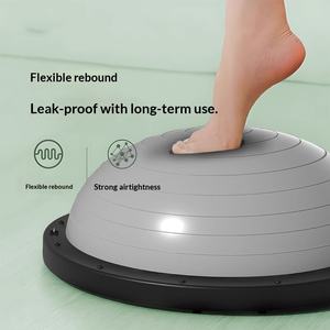 Ballon d'équilibre semi-circulaire de sport en PVC pour fitness, entraînement de base, équipement de brûlage des graisses <span class=keywords><strong>Bobi</strong></span>, ballon de yoga pour le remodelage corporel et le renforcement musculaire - Product Image 2