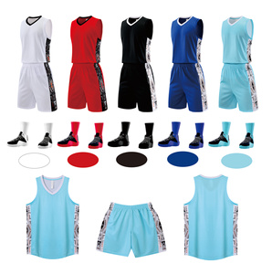Penjualan laris jersey basket Amerika Serikat uniseks desain Novel pakaian sepak bola dengan seragam kain antiselip cepat kering - Product Image 5