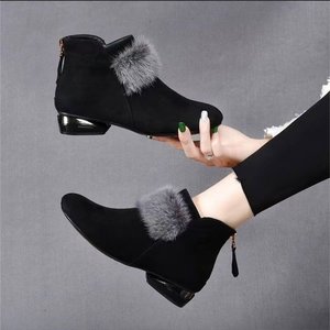 Botas Acolchadas Impermeables de Suela Suave para Otoño-Invierno, con Calefacción Eléctrica, Diseño Antideslizante, Tacones Bajos Modernos para Mujer - Product Image 2