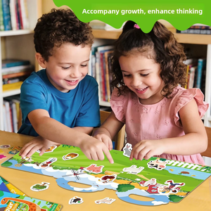 Nueva Llegada: Libro de Pegatinas de Papel Divertido y Portátil de 6 Piezas, 18x26cm, Libro Educativo de Aprendizaje Temprano con Dibujos Animados para Niños - Product Image 2