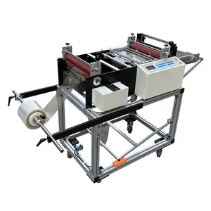 300mm width Automatic unwind roll to sheet non-woven fabric paper cross cutting machine