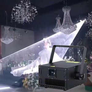 Láser AOPU de 10W a Todo Color con Máquina de Nieve de 1500W, Efecto de Baile de Ensueño para Bodas, Láser y Luz de Máquina de Nieve - Product Image 1