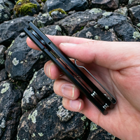 Couteau pliant d'extérieur OEM neuf avec lame en acier Damas VG10 et manche en aluminium, couteaux multi-usages pour le camping et l'aventure