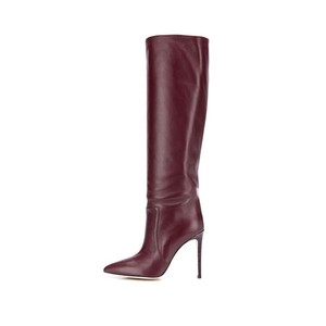 Nuevo 2024 Otoño Invierno Stiletto botines de tacón alto para mujeres Sexy señoras hasta la rodilla botas de moda con cierre de cremallera para el verano - Product Image 6